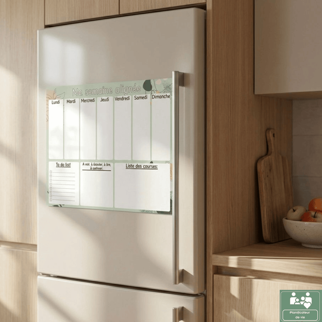 Planning Hebdomadaire Magnétique – Ma Semaine Alignée | 36 × 28 cm